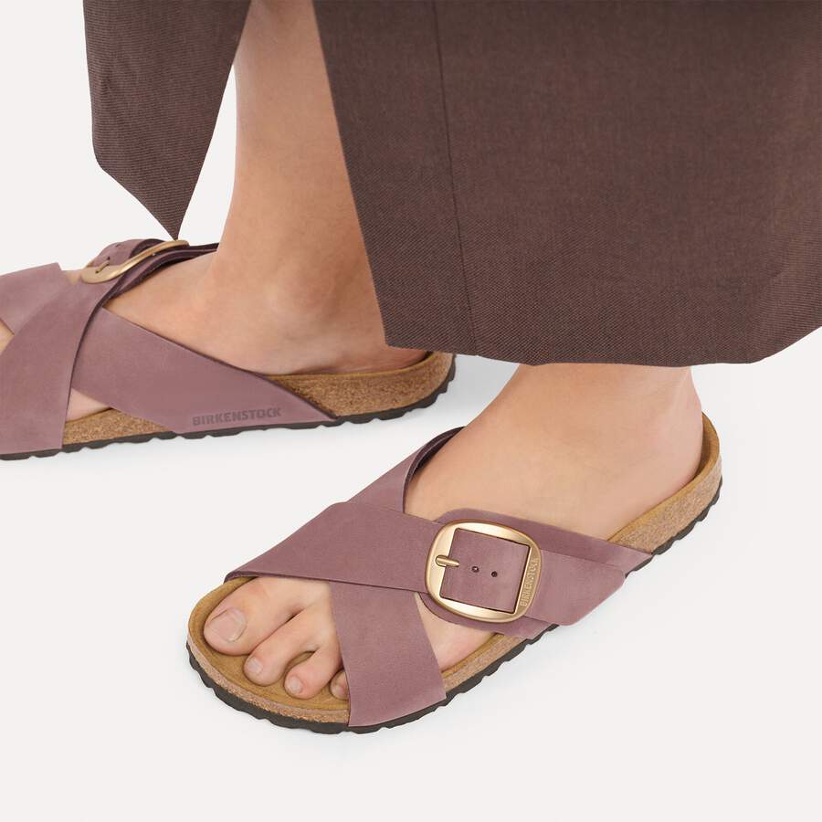 Siena Big Buckle Nubuck Leather - Pepper
