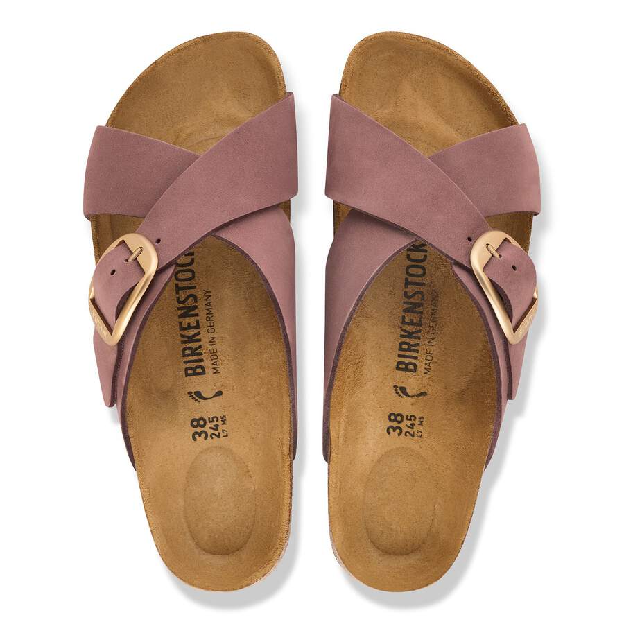 Siena Big Buckle Nubuck Leather - Pepper