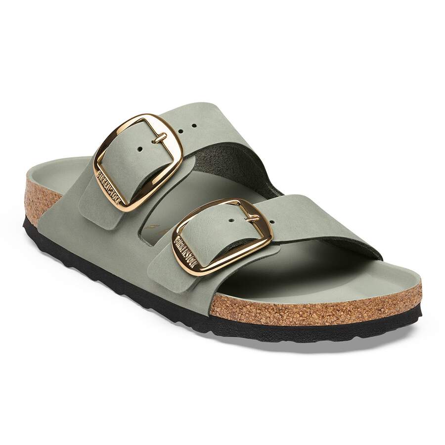 Arizona Big Buckle Natural Leather Oiled - Pure Sage