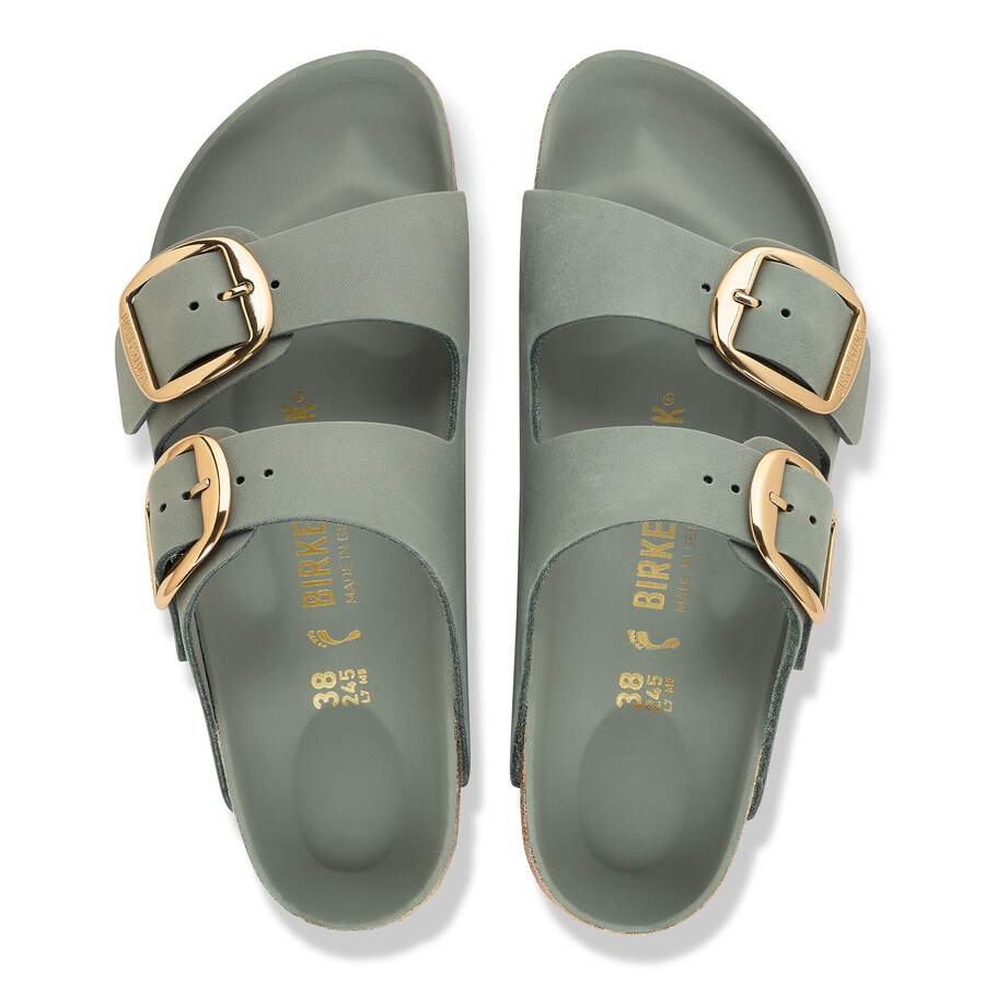Arizona Big Buckle Natural Leather Oiled - Pure Sage