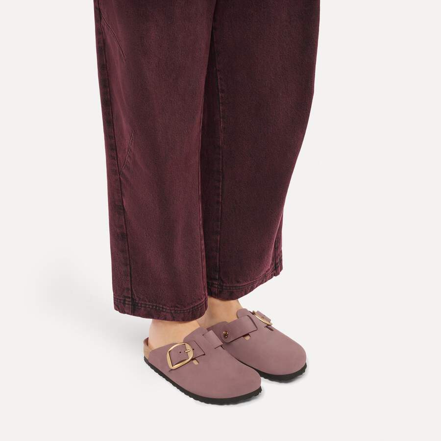 Boston Big Buckle Nubuck Leather - Pepper Tonal