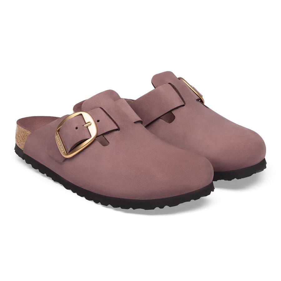 Boston Big Buckle Nubuck Leather - Pepper Tonal
