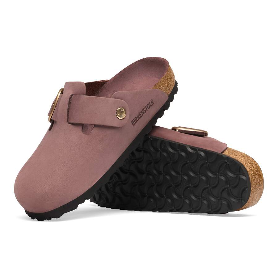 Boston Big Buckle Nubuck Leather - Pepper Tonal