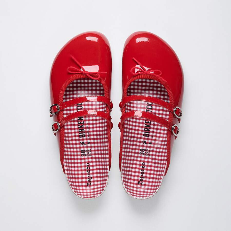 Repetto Scala Patent Leather - Flame Red