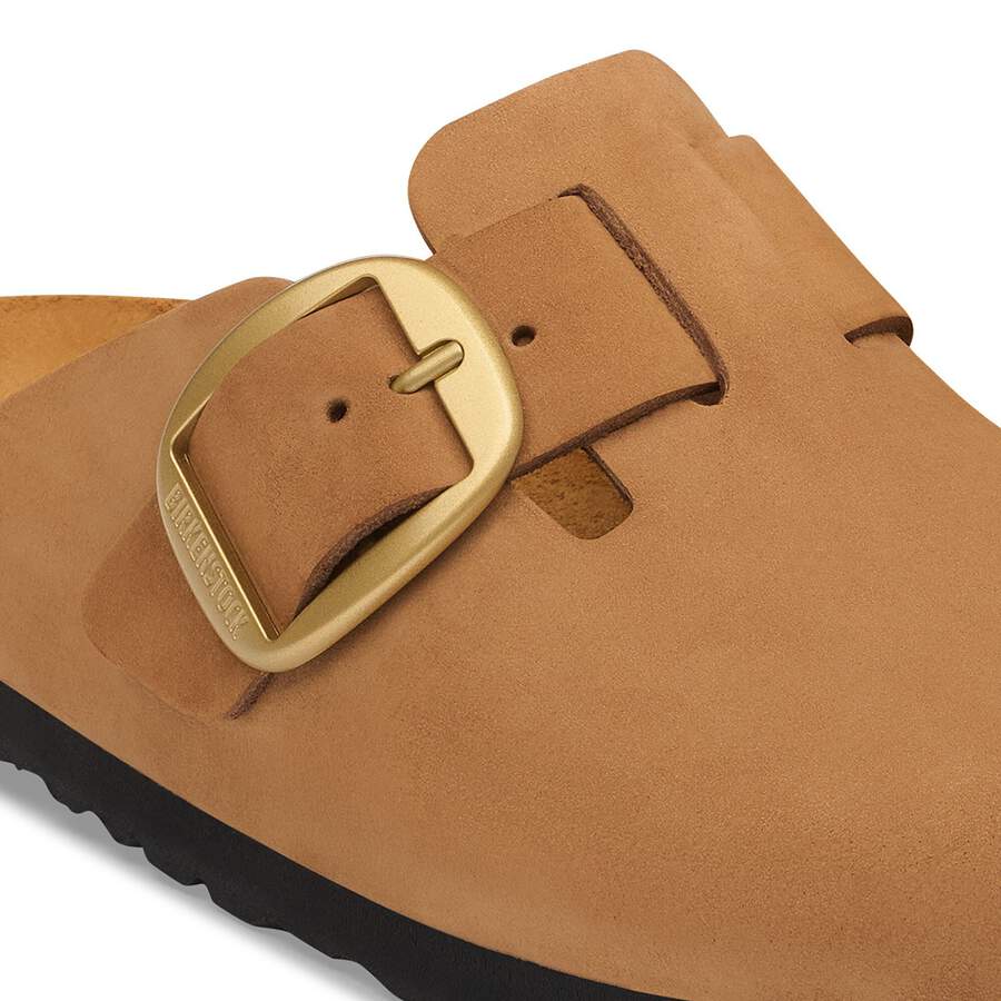 Boston Big Buckle Nubuck Leather - Mink Tonal