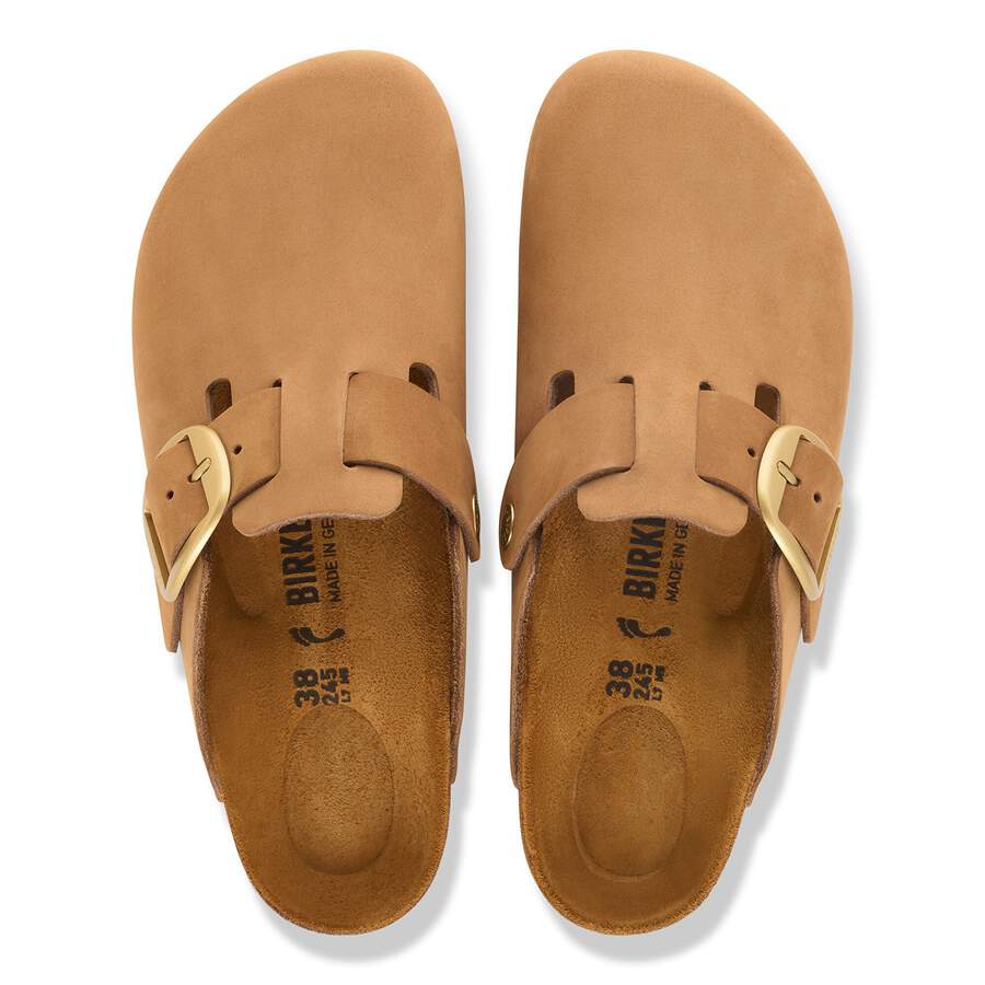 Boston Big Buckle Nubuck Leather - Mink Tonal