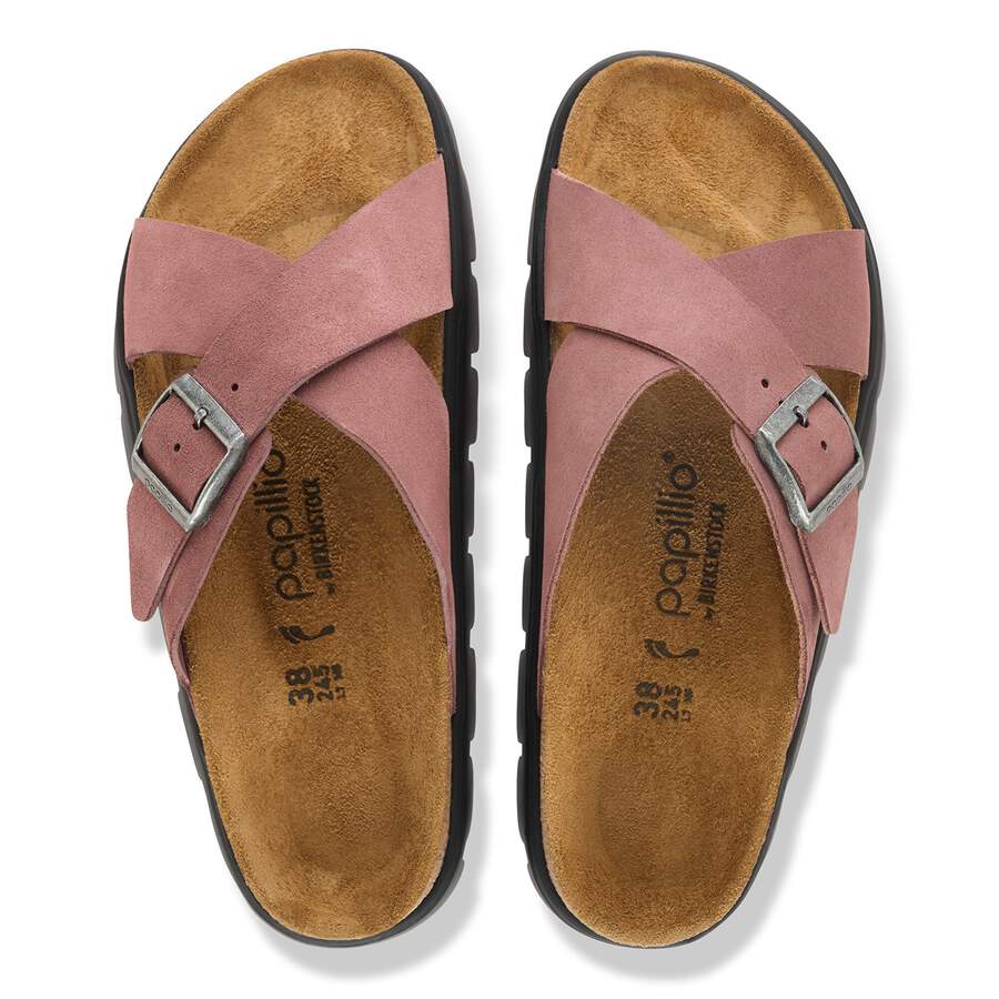 Siena PAP Chunky Suede Leather - Pepper