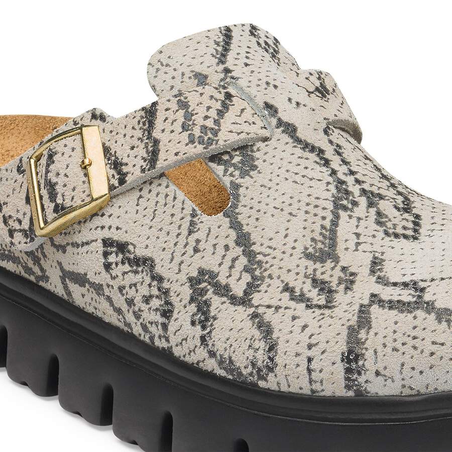 Boston PAP Chunky Suede Leather - Snake Oyster