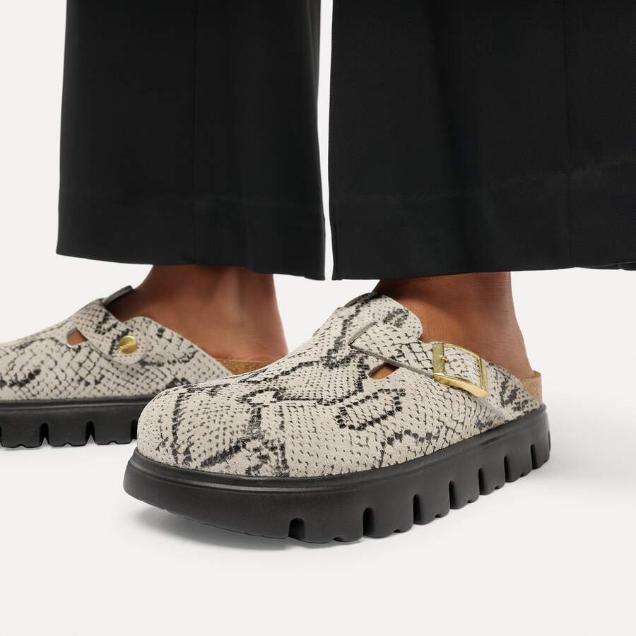 Boston PAP Chunky Suede Leather - Snake Oyster