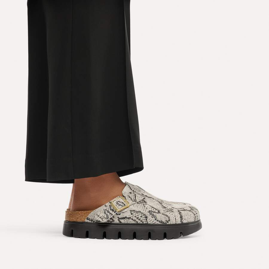 Boston PAP Chunky Suede Leather - Snake Oyster