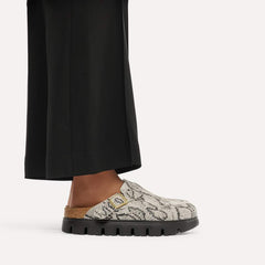 Boston PAP Chunky Suede Leather - Snake Oyster