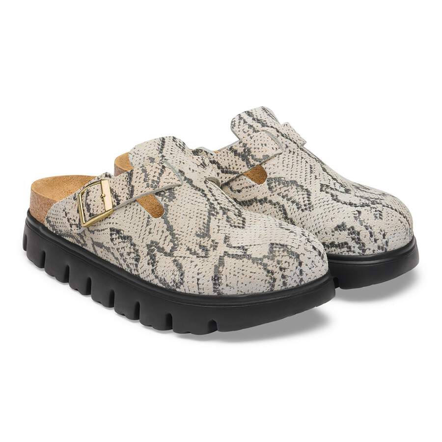 Boston PAP Chunky Suede Leather - Snake Oyster