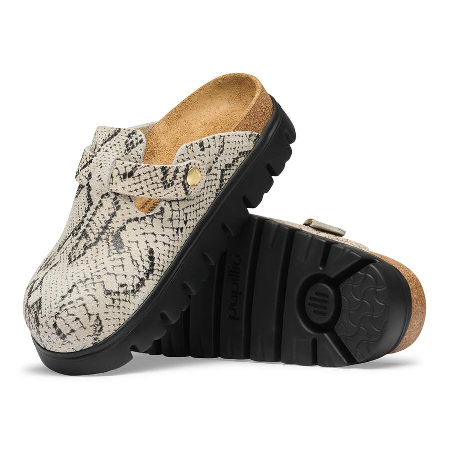 Boston PAP Chunky Suede Leather - Snake Oyster