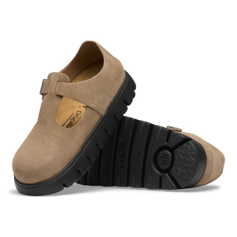 Paris Chunky Suede Leather - Gray Taupe