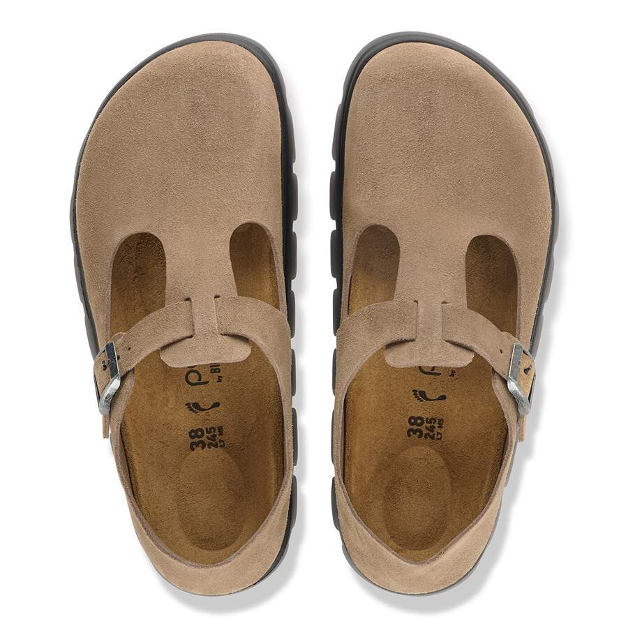 Paris Chunky Suede Leather - Gray Taupe