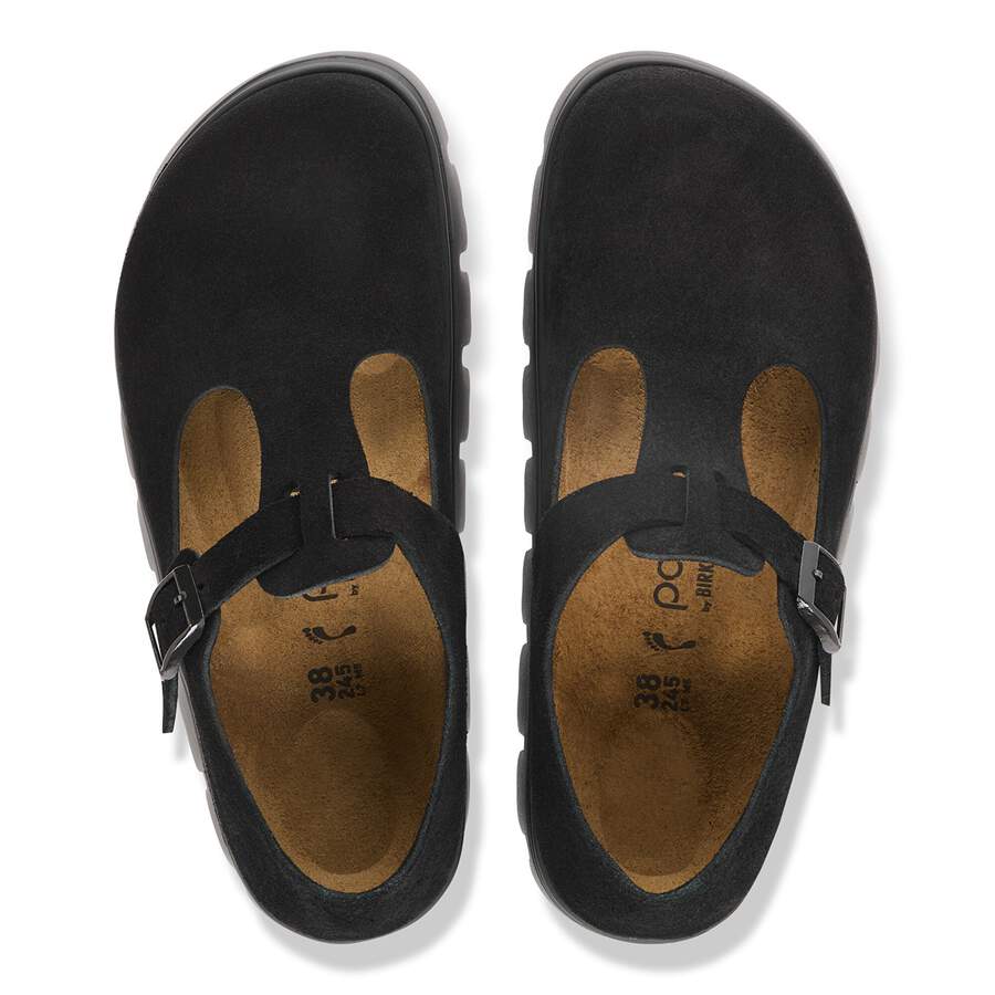 Paris Chunky Suede Leather - Black