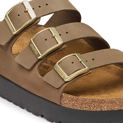 Florida Flex Platform Nubuck Leather - Dark Tea
