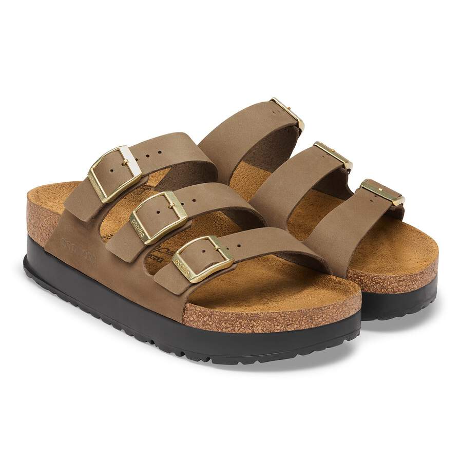 Florida Flex Platform Nubuck Leather - Dark Tea