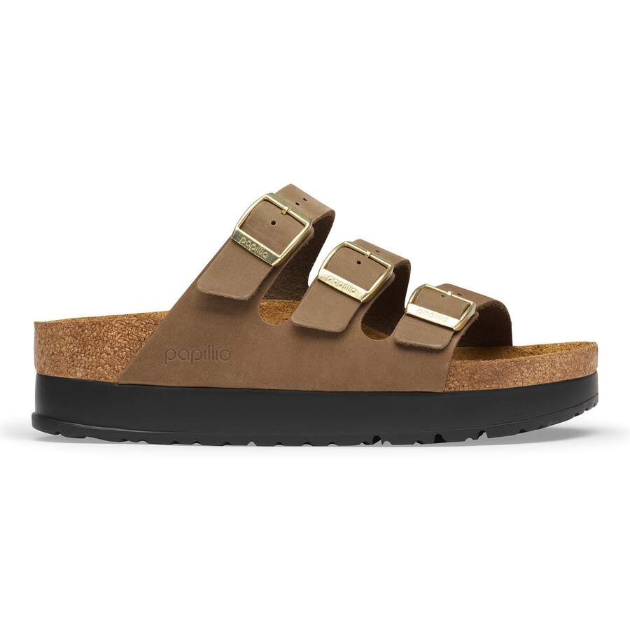 Florida Flex Platform Nubuck Leather - Dark Tea