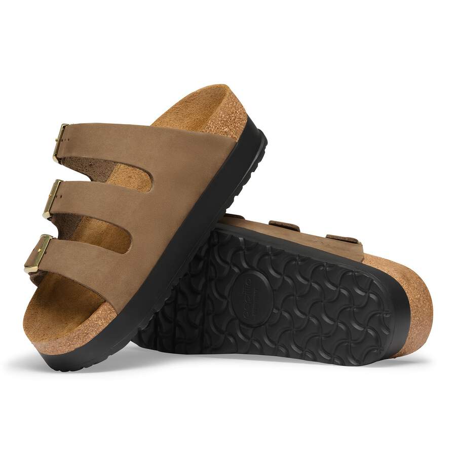 Florida Flex Platform Nubuck Leather - Dark Tea