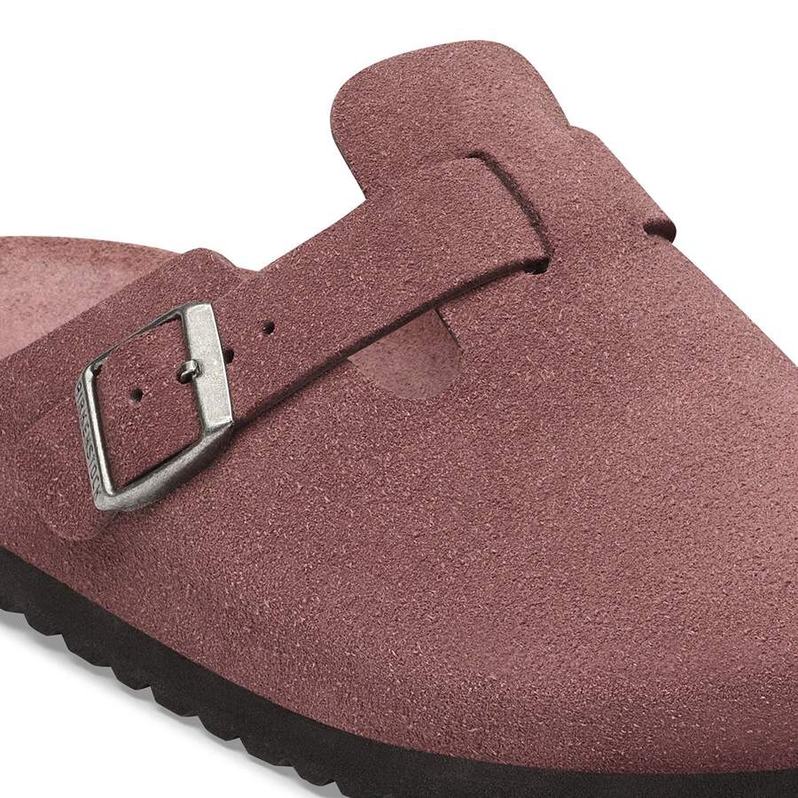 Boston Soft Footbed Suede Leather - Pepper