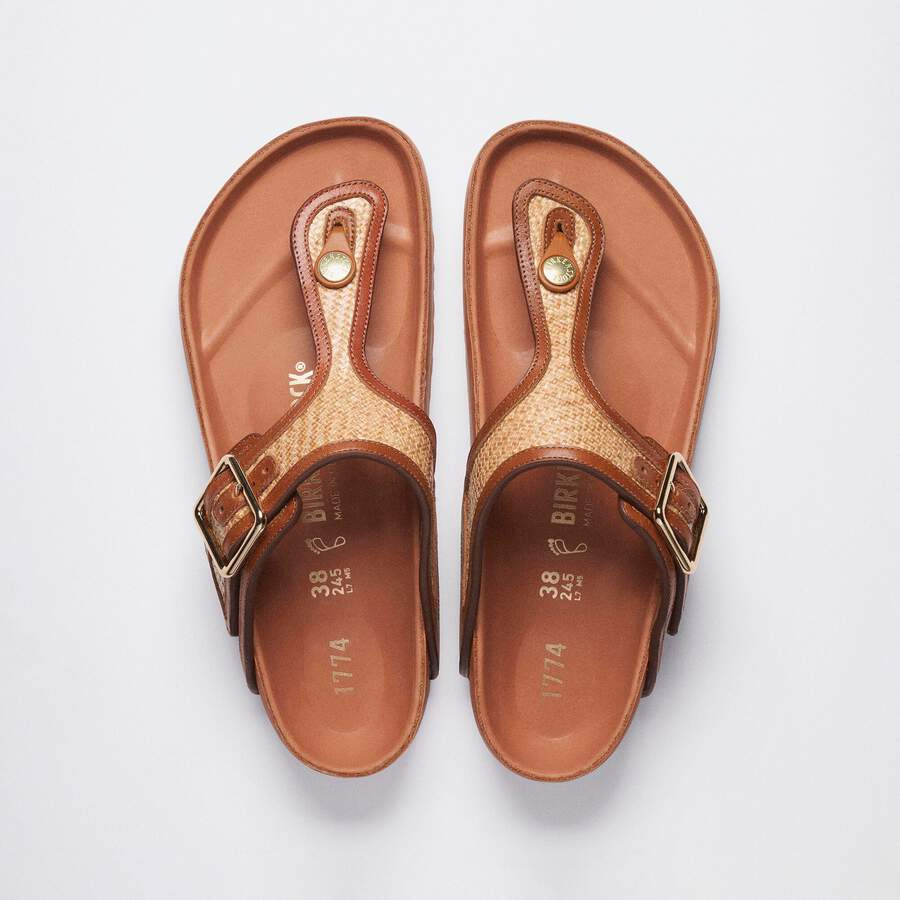 1774 Gizeh Raffia Synthetik - Ginger Brown