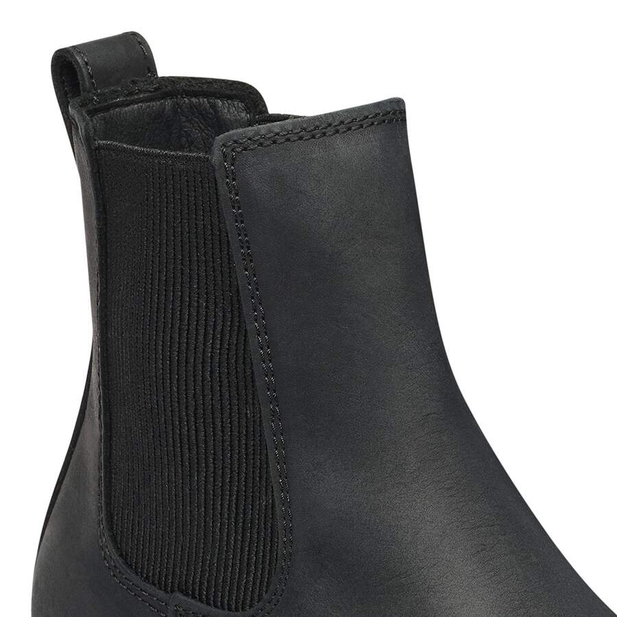 Highwood Slip On Mid Natural Leather Oiled - Black