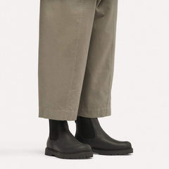 Highwood Slip On Mid Natural Leather Oiled - Black