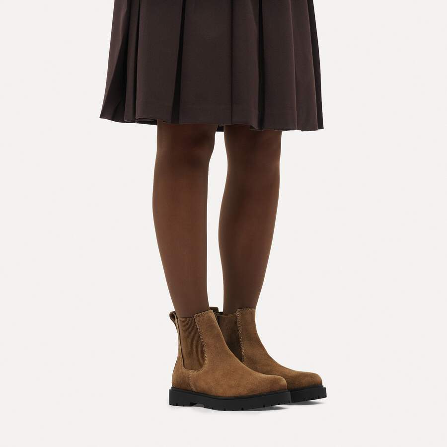 Highwood Slip On Mid Suede Leather - Dark Tea