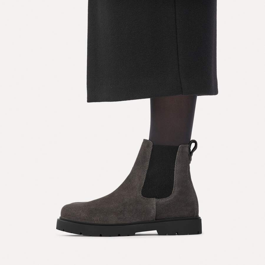 Highwood Slip On Mid Suede Leather - Velvet grey