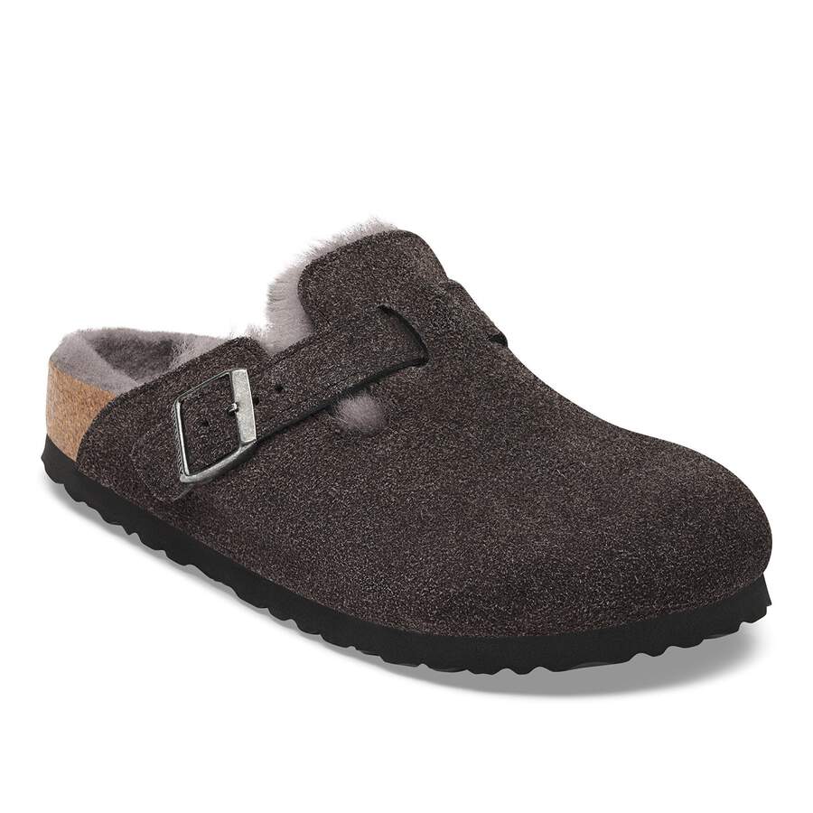 Boston Shearling Suede Leather - Velvet Gray