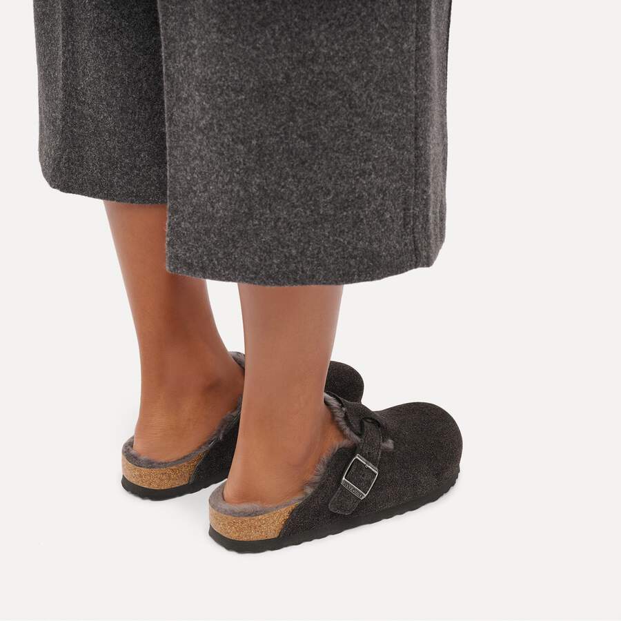 Boston Shearling Suede Leather - Velvet Gray