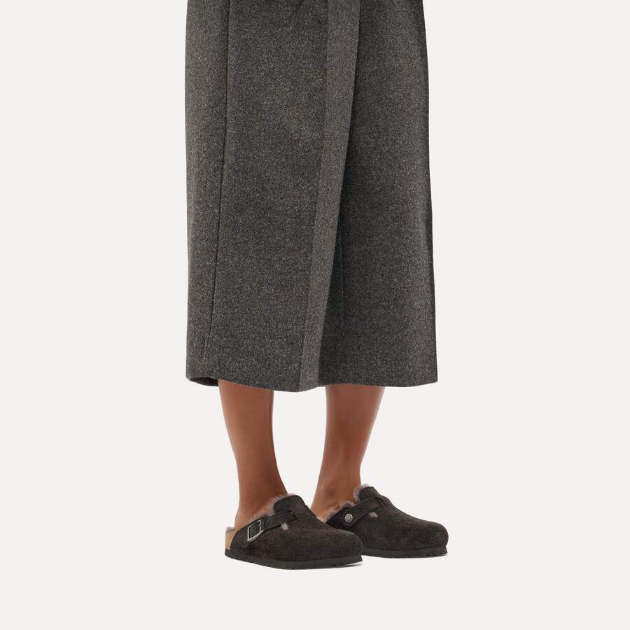 Boston Shearling Suede Leather - Velvet Gray