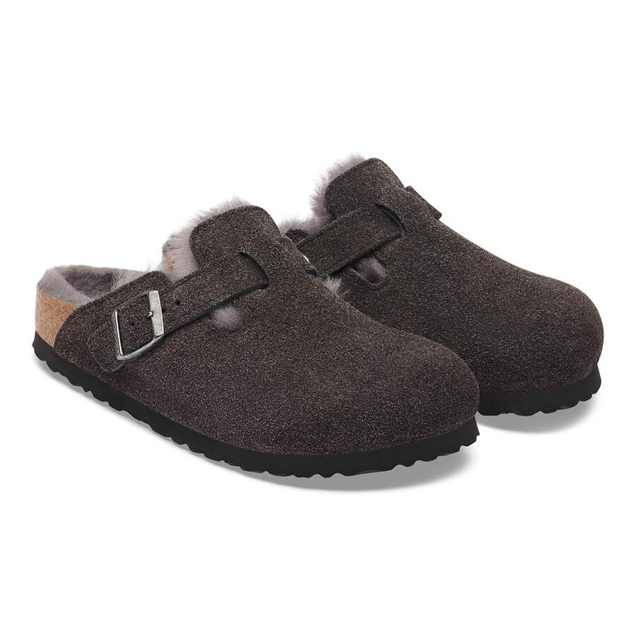 Boston Shearling Suede Leather - Velvet Gray