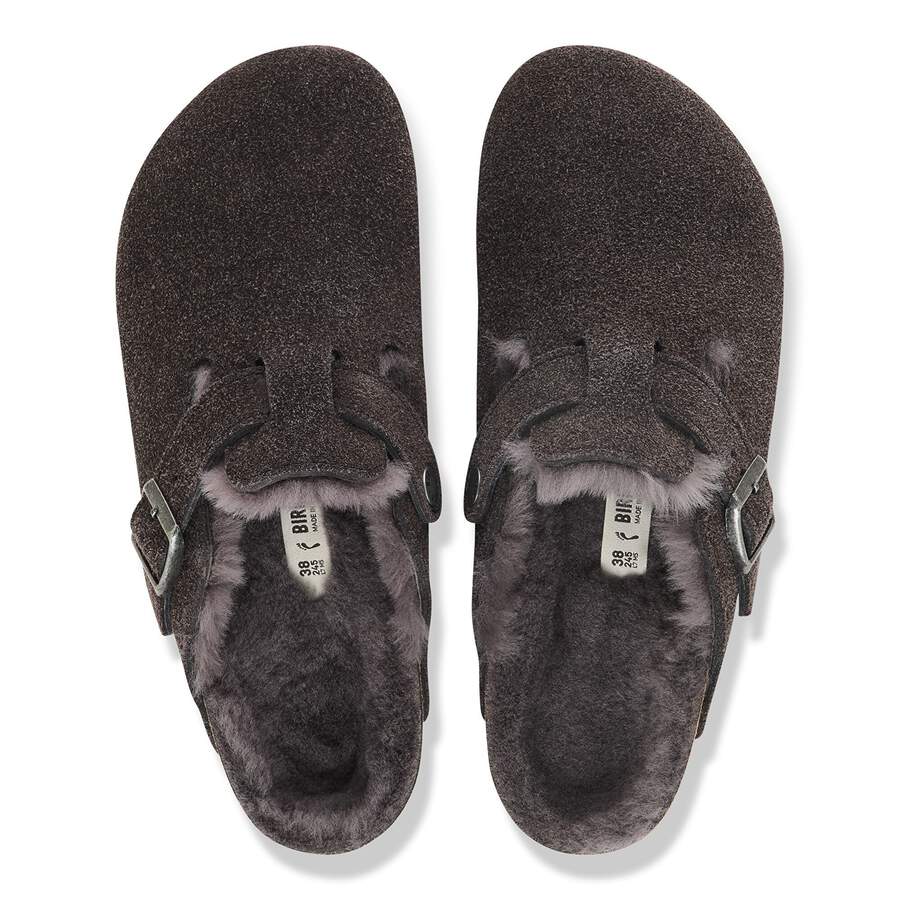 Boston Shearling Suede Leather - Velvet Gray