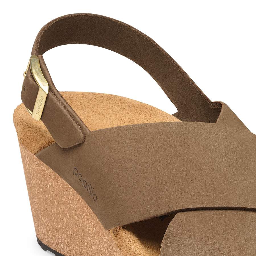 Samira Nubuck Leather - Dark Tea