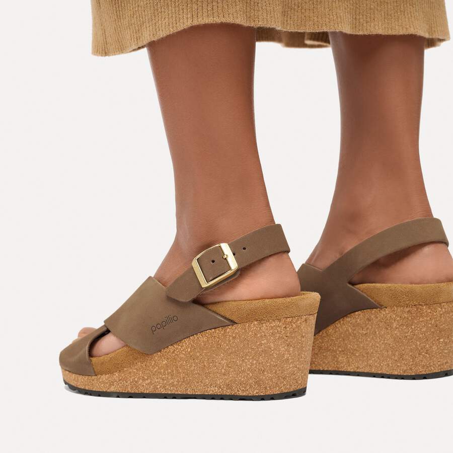 Samira Nubuck Leather - Dark Tea