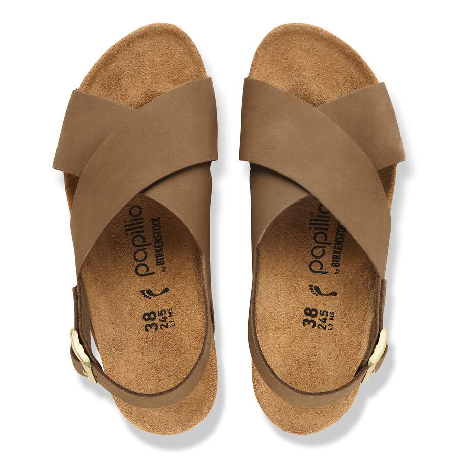 Samira Nubuck Leather - Dark Tea
