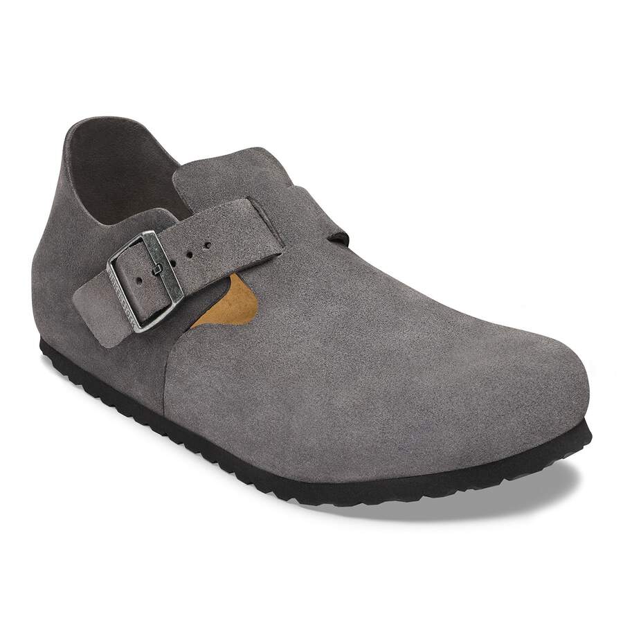 London Suede Leather - Charcoal