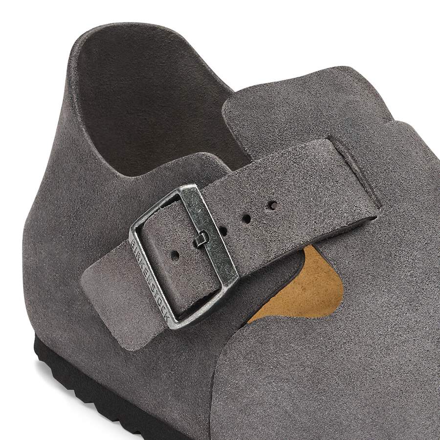 London Suede Leather - Charcoal