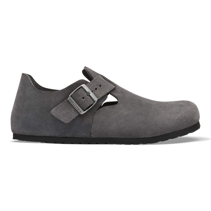 London Suede Leather - Charcoal