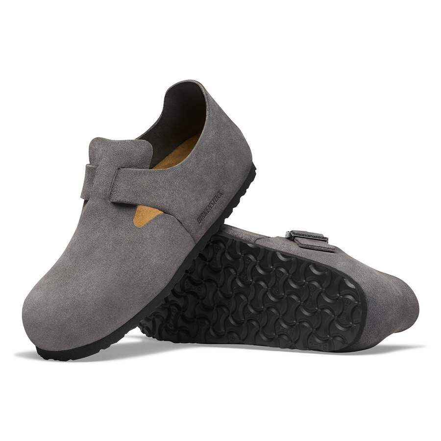 London Suede Leather - Charcoal