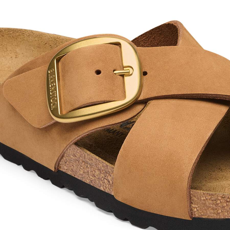 Siena Big Buckle Nubuck Leather - Mink