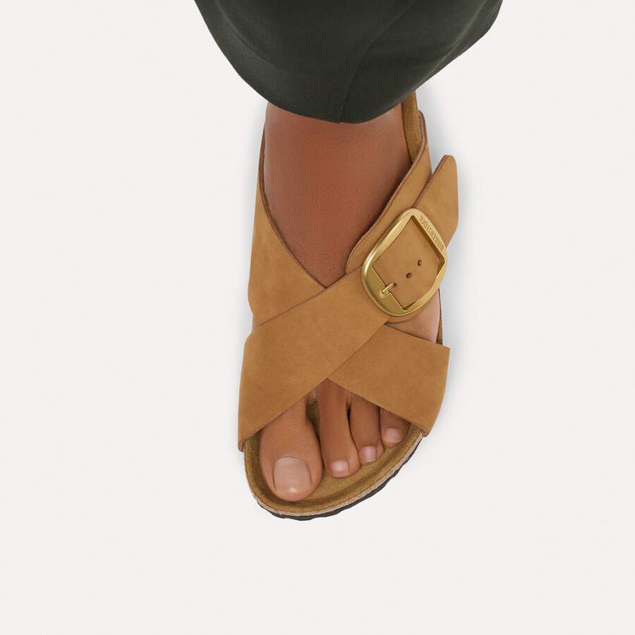 Siena Big Buckle Nubuck Leather - Mink