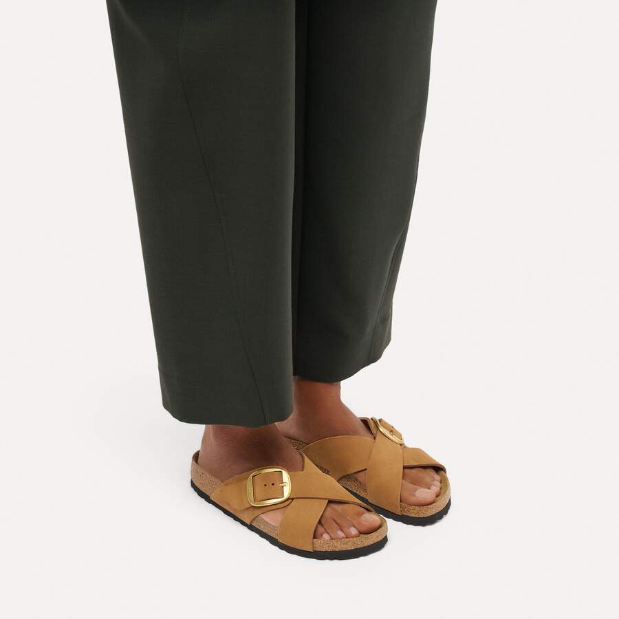 Siena Big Buckle Nubuck Leather - Mink