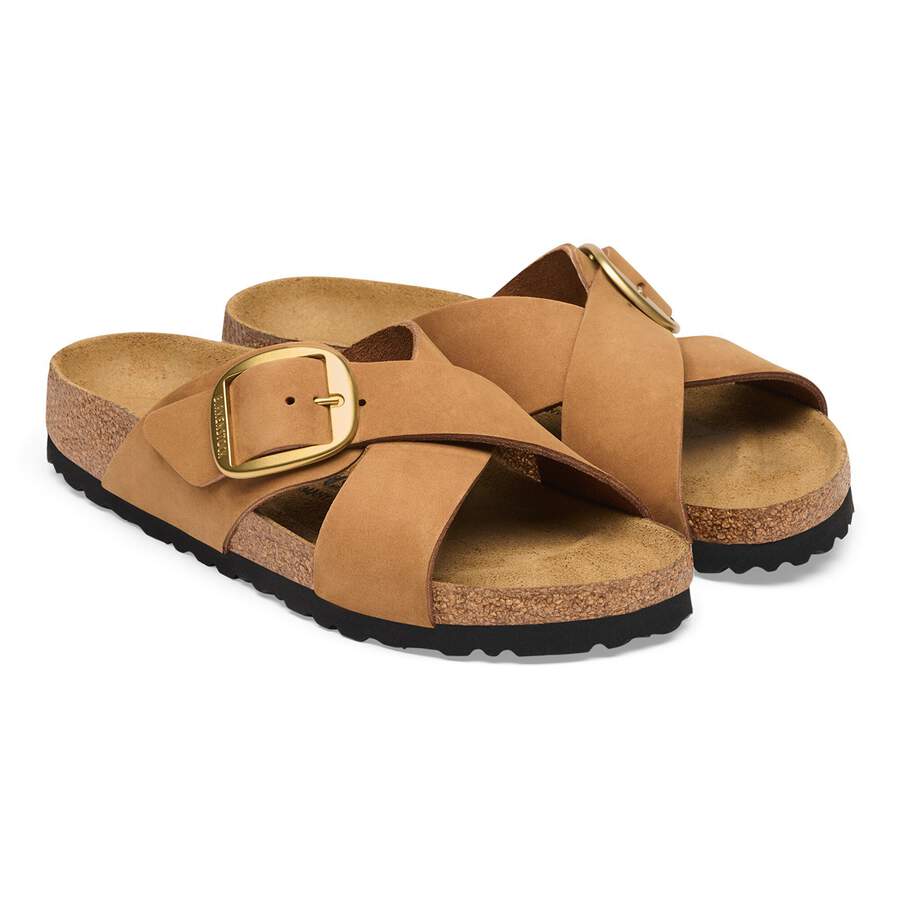Siena Big Buckle Nubuck Leather - Mink