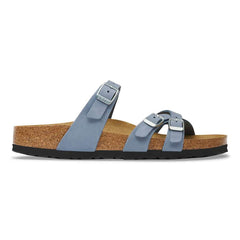 Franca Nubuck Leather - Stone Blue